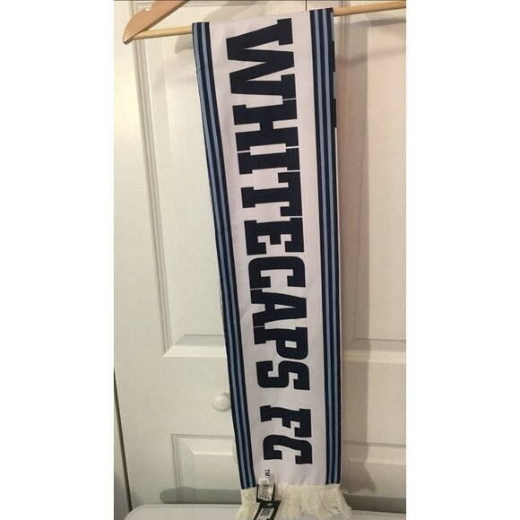 MLS Vancouver Whitecaps FC Draft Adidas Tassel Winter Knit Scarf - Picture 5 of 5